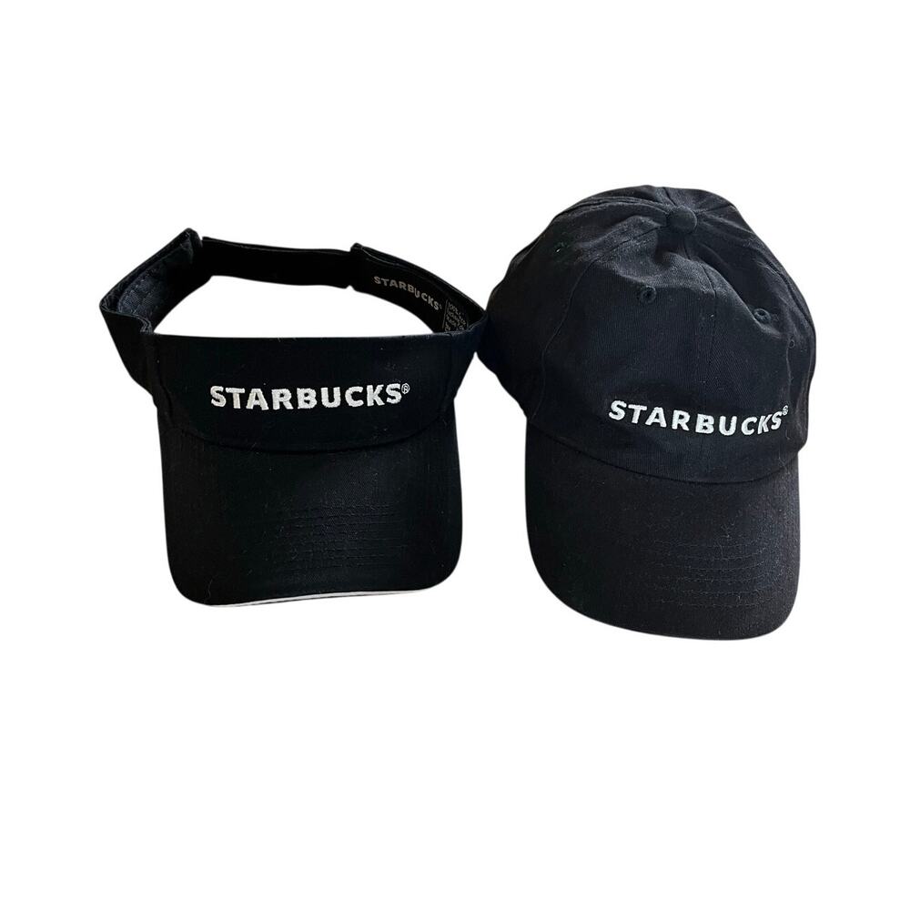 Starbucks Cap & Visor 2-Pack Black Embroidered
